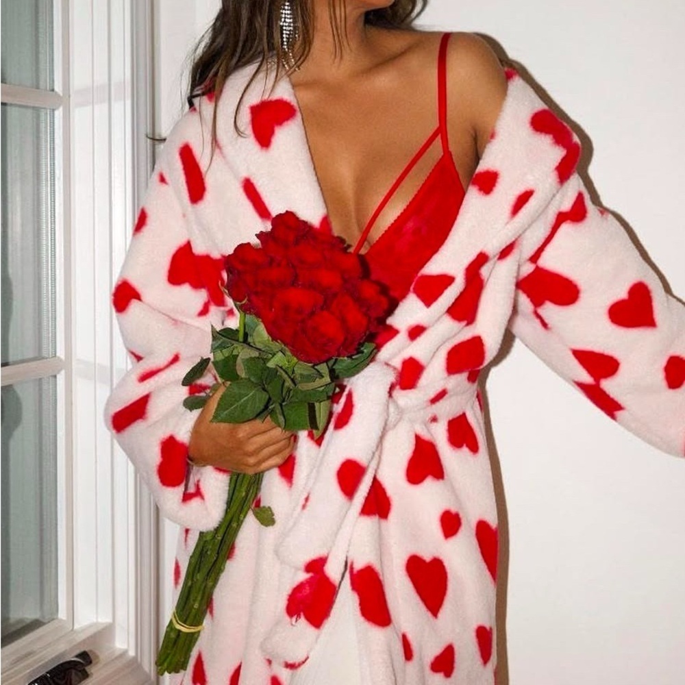 Victoria’s Secret Valentines Day Collection Red Heart robe